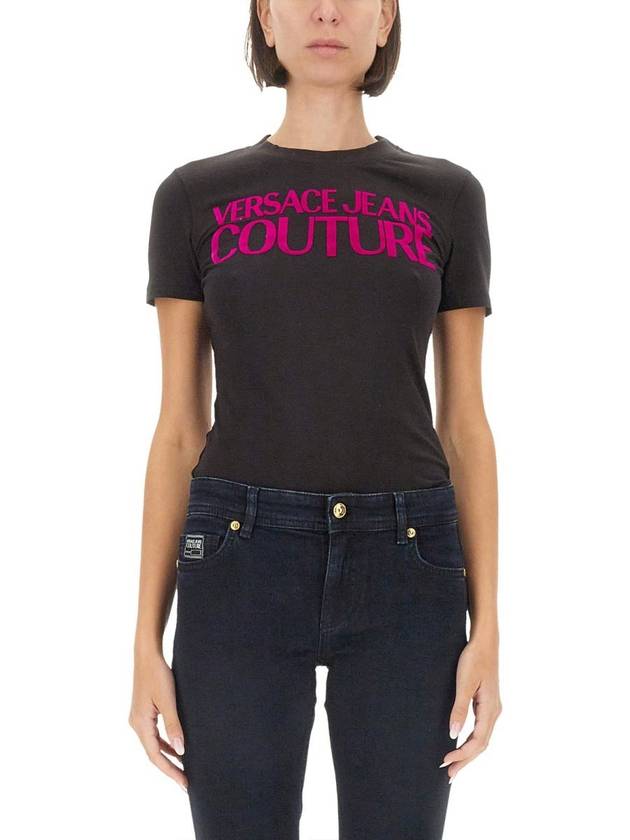 Versace Jeans Couture T-Shirt With Logo - VERSACE - BALAAN 1