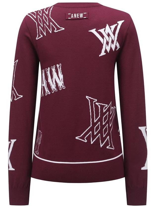 Official WOMEN LOGO INTARSIA PULLOVER WI - ANEWGOLF - BALAAN 2