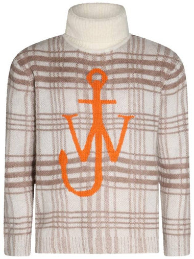 23 fw White Brown Orange Wool Blend Jumper KW0942YN0222036 B0480466813 - JW ANDERSON - BALAAN 1