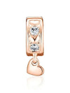 Infinite Hearts Sparkling Dangling Clip Bracelet Charm Rose Gold - PANDORA - BALAAN 2