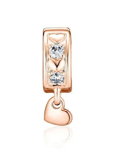 Infinite Hearts Sparkling Dangling Clip Bracelet Charm Rose Gold - PANDORA - BALAAN 2