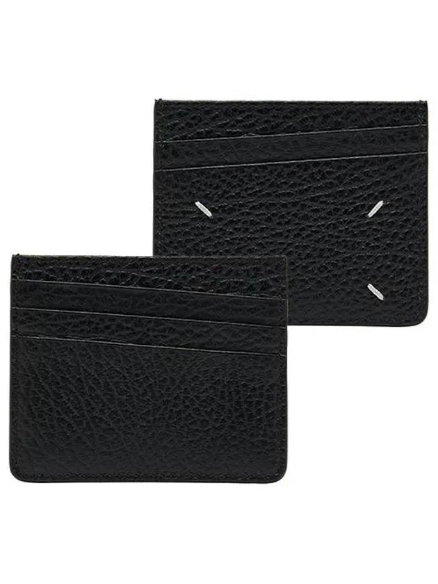 Four Stitch Card Wallet Black - MAISON MARGIELA - BALAAN 3