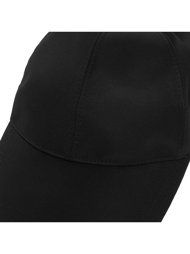 Triangle Logo Re Nylon Ball Cap Black - PRADA - BALAAN 7