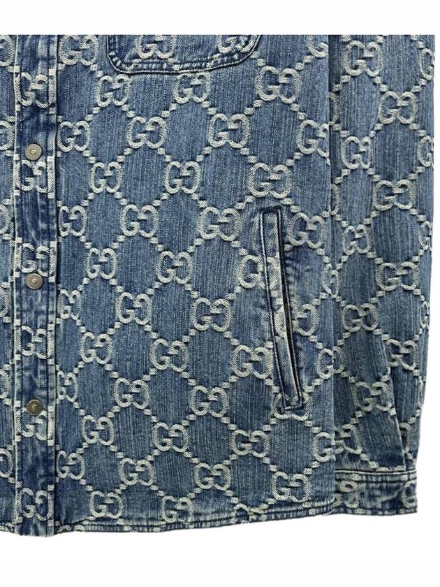 23SS GG jacquard denim jacket 713911 4632 - GUCCI - BALAAN 5