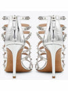 Lovestud Metallic Sandal Heels Silver - VALENTINO - BALAAN 4