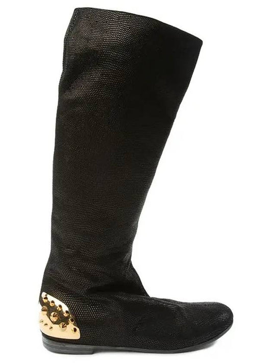 Back studded long boots black I38009 - GIUSEPPE ZANOTTI - BALAAN 2