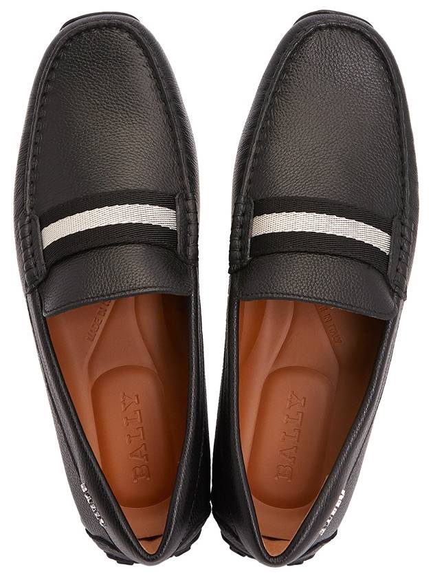 Men PEARCE Leather Driving Shoes Black - BALLY - BALAAN 3