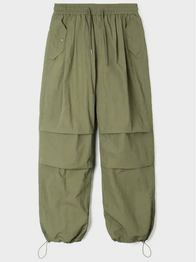 Tasran two-tuck pocket parachute pants_khaki - INDUST - BALAAN 5