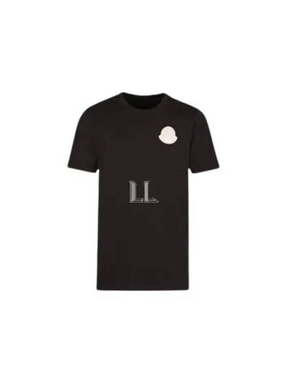 Logo Patch Short Sleeve T-Shirt Black - MONCLER - BALAAN 2