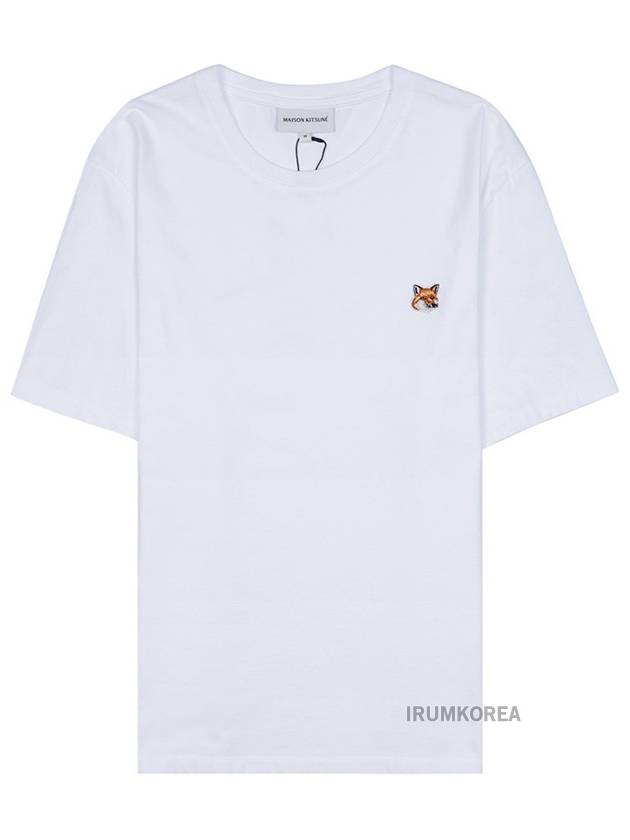 Fox Head Patch Classic Short Sleeve T-Shirt White - MAISON KITSUNE - BALAAN 2