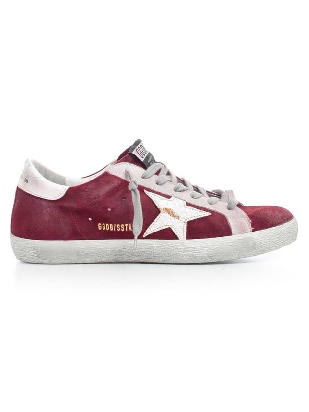 Superstar Low Top Sneakers Burgundy - GOLDEN GOOSE - BALAAN 1