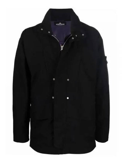 Men's Shadow Wappen Zip-up Jacket Black - STONE ISLAND - BALAAN 2