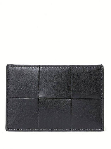 Intrecciato Cassette Card Wallet Black - BOTTEGA VENETA - BALAAN 1