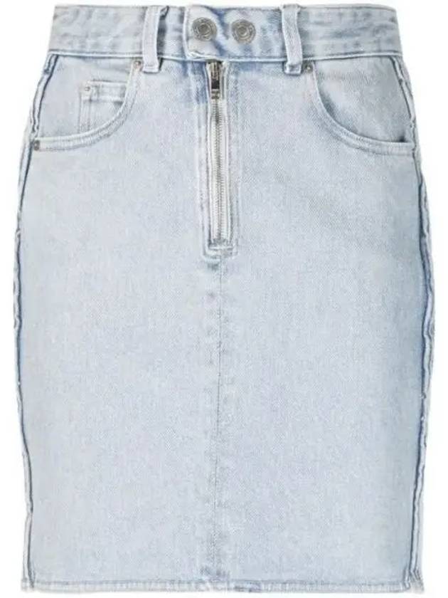 Women's Vabelia Denim H-Line Skirt Light Blue - ISABEL MARANT - BALAAN 2