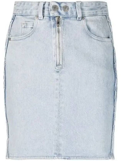 Women's Vabelia Denim H-Line Skirt Light Blue - ISABEL MARANT - BALAAN 2