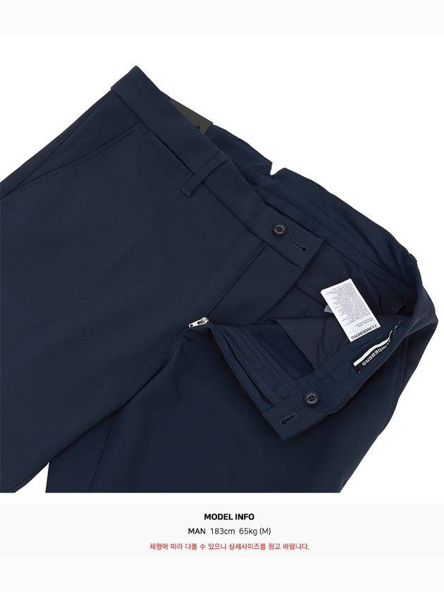 Ellott Bonded Fleece Straight Pants Navy - J.LINDEBERG - BALAAN 11