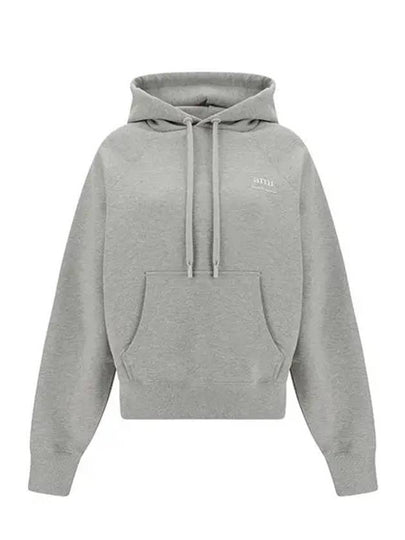 Alexandre Mattiussi Logo Print Hoodie Grey - AMI - BALAAN 2