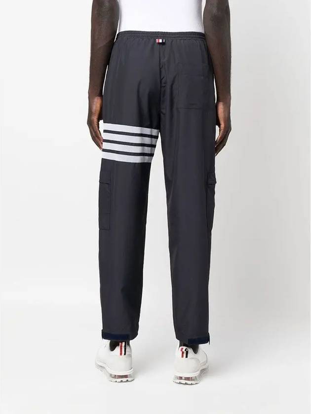 Men's Military Ripstop Mesh 4 Bar Track Pants Navy - THOM BROWNE - BALAAN 5