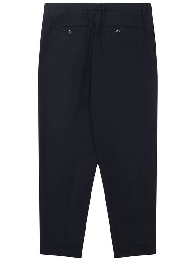 Two Tuck Tapered Slacks Navy - SOLEW - BALAAN 3