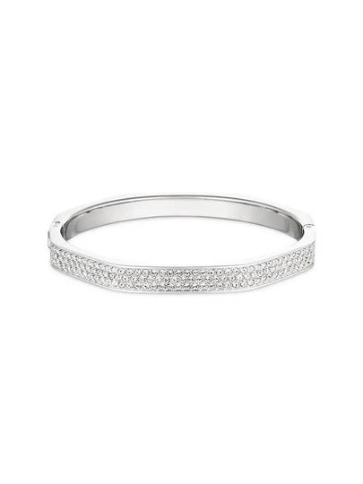 Dextera Octagon Shape Bangle Bracelet Silver - SWAROVSKI - BALAAN 2