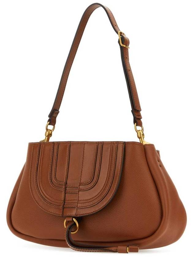 Marcie Leather Shoulder Bag Brown - CHLOE - BALAAN 3