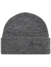 Embroidered Logo Knit Beanie Paloma Melange - GANNI - BALAAN 1