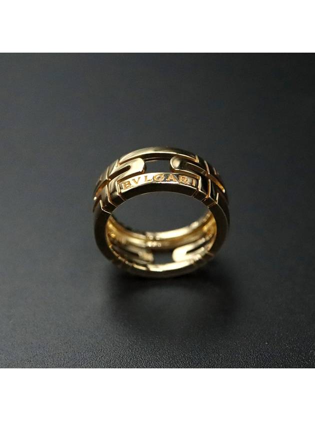 Bvlgari 18K yellow gold Parentesi Parentage Band Ring No 9 - BVLGARI - BALAAN 3