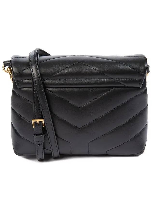 Loulou Toy Matelasse Shoulder Bag Black - SAINT LAURENT - BALAAN 3