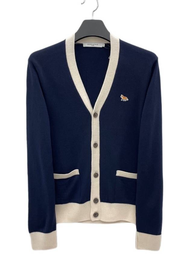 Baby Fox Bicolor Classic Cardigan Black - MAISON KITSUNE - BALAAN 2