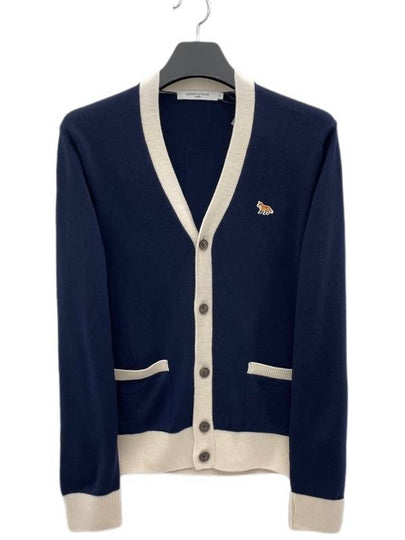 Baby Fox Bicolor Classic Cardigan Black - MAISON KITSUNE - BALAAN 2