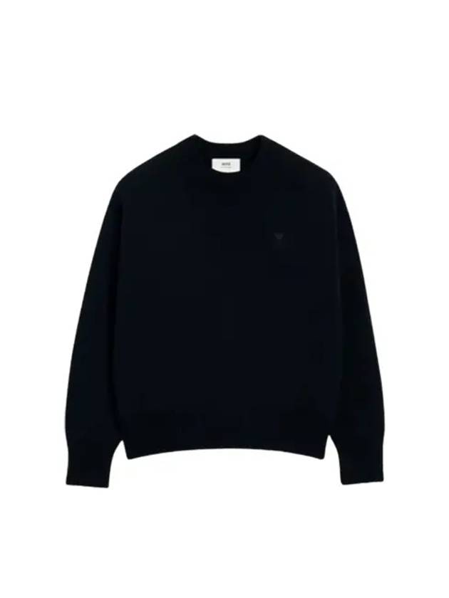 De Coeur Crewneck Knit Top Black - AMI - BALAAN 2