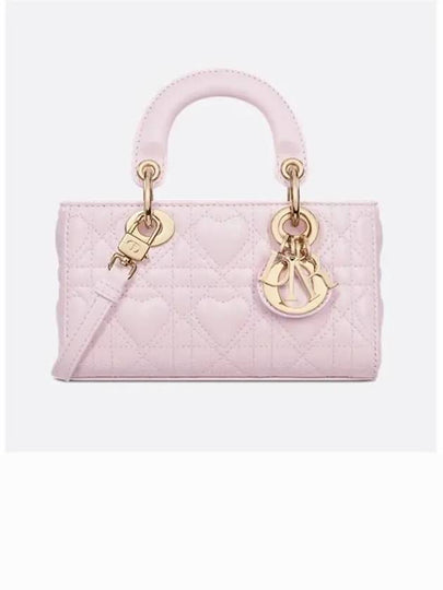 Lady D Joy Micro Cannage Sheep Leather Tote Bag Pale Pink - DIOR - BALAAN 2