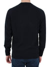 Lens Wappen Classic Crew Neck Wool Knit Top Black - CP COMPANY - BALAAN 5