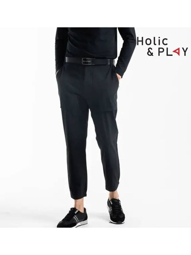 spandex jogger golf pants-HB3MPT001BK - HOLIC&PLAY - BALAAN 4