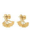 LV Spelling Earrings Gold - LOUIS VUITTON - BALAAN 3