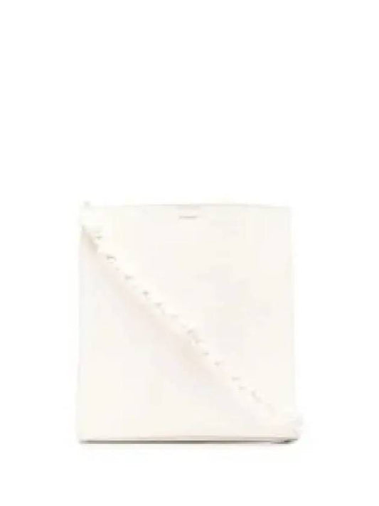 Tangle Medium Leather Cross Bag White - JIL SANDER - BALAAN 2