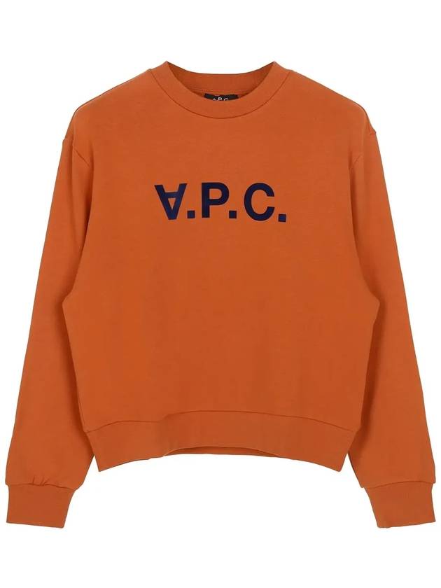 Elisa Logo Print Sweatshirt Brick Red - A.P.C. - BALAAN 2