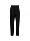 Pleated Detail Chino Straight Pants Black - BRUNELLO CUCINELLI - BALAAN 2