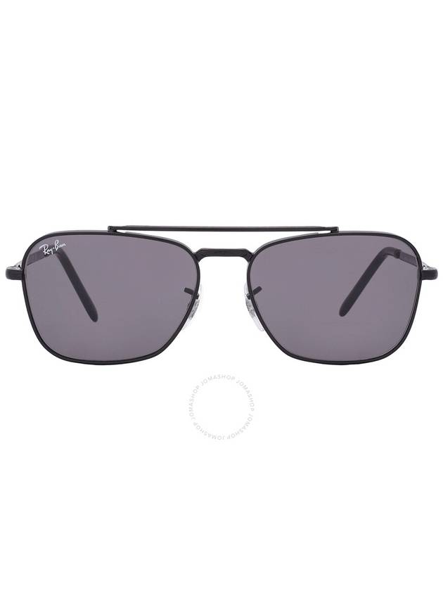 Eyewear New Caravan Square Metal Sunglasses Dark Grey - RAY-BAN - BALAAN 2