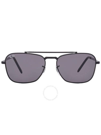 Eyewear New Caravan Square Metal Sunglasses Dark Grey - RAY-BAN - BALAAN 2