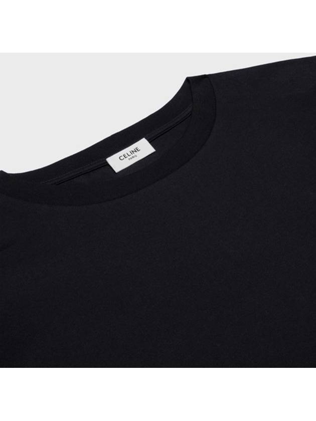 Triomphe Loose Logo Short Sleeve T-Shirt Black - CELINE - BALAAN 4