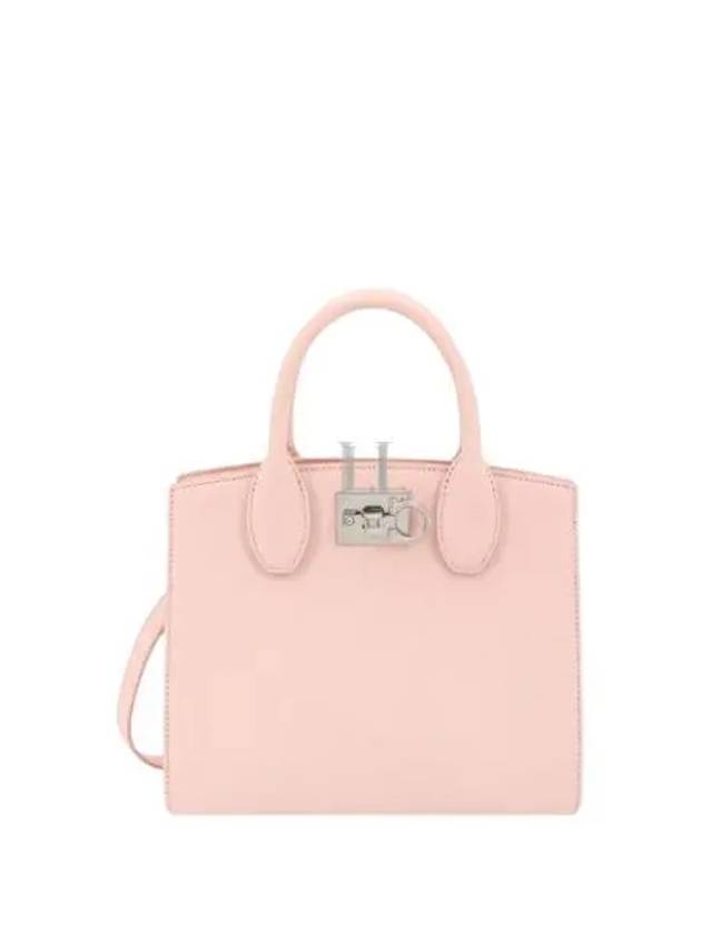 Gancini Studio Box Tote Bag Pink - SALVATORE FERRAGAMO - BALAAN 2