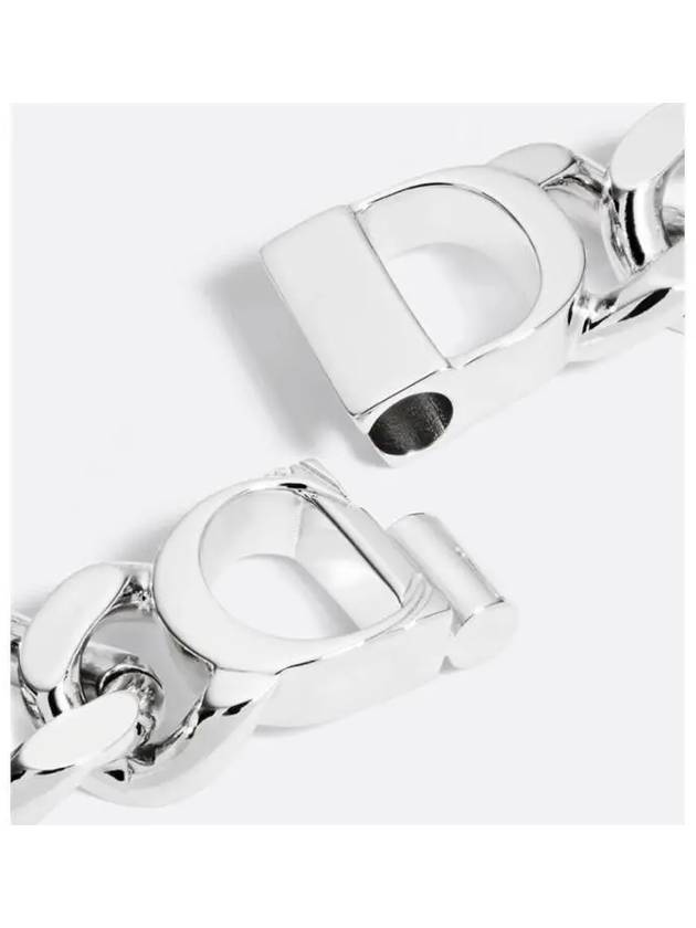 CD Icon Chain Link Bracelet Silver - DIOR - BALAAN 3