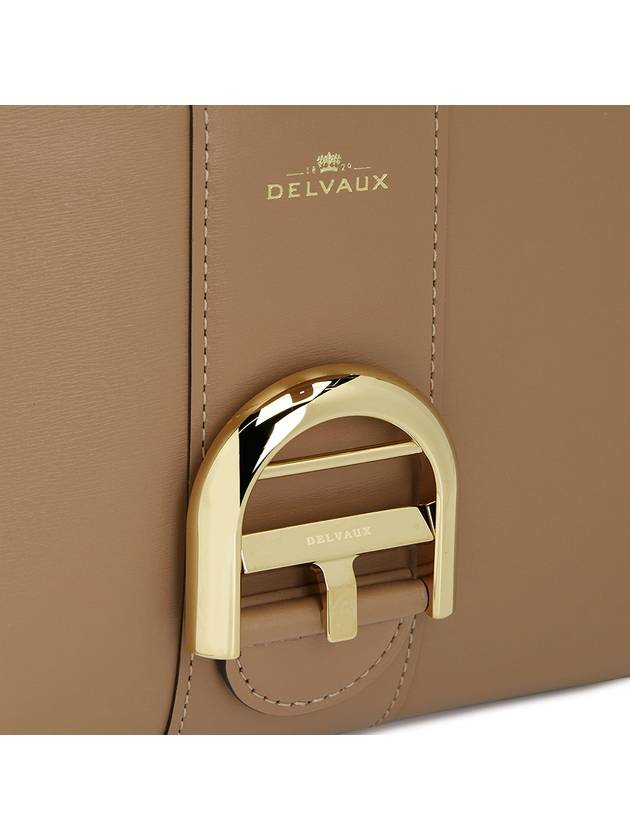 Brillant Mini Box Tote Bag Brown - DELVAUX - BALAAN 10