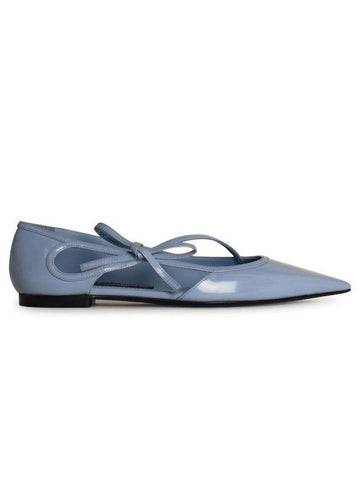 Dolce & Gabbana Light Blue Leather Ballet Flats - DOLCE&GABBANA - BALAAN 1