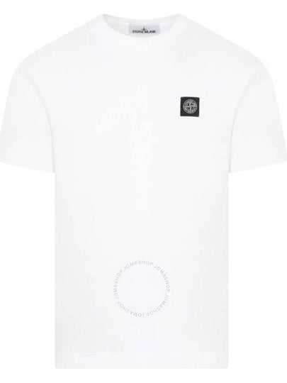 Logo Patch Short Sleeves T-Shirt White - STONE ISLAND - BALAAN 2