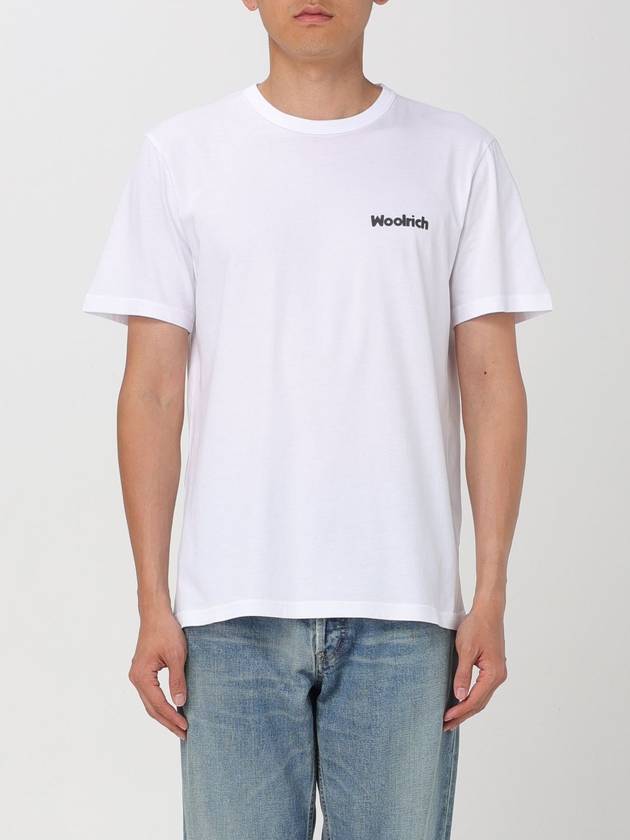 T-shirt Woolrich in cotone con stampa - WOOLRICH - BALAAN 1