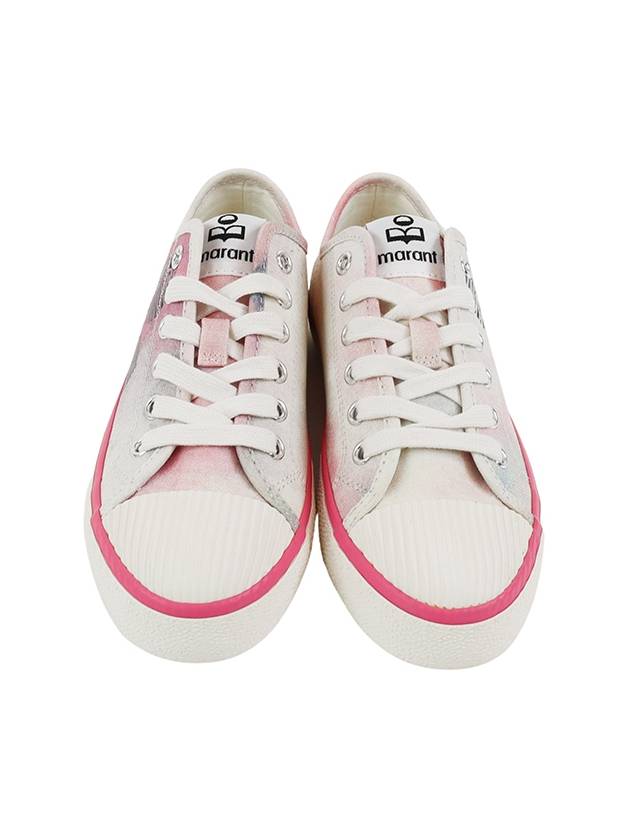 Women's Binkoo Logo Low Top Sneakers Pink - ISABEL MARANT - BALAAN 4