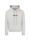 Embroidered Iconic Logo Cotton Hoodie Grey - AUTRY - BALAAN 2