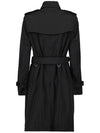 Mid-Length Lightweight Kensington Trench Coat Black - BURBERRY - BALAAN 4